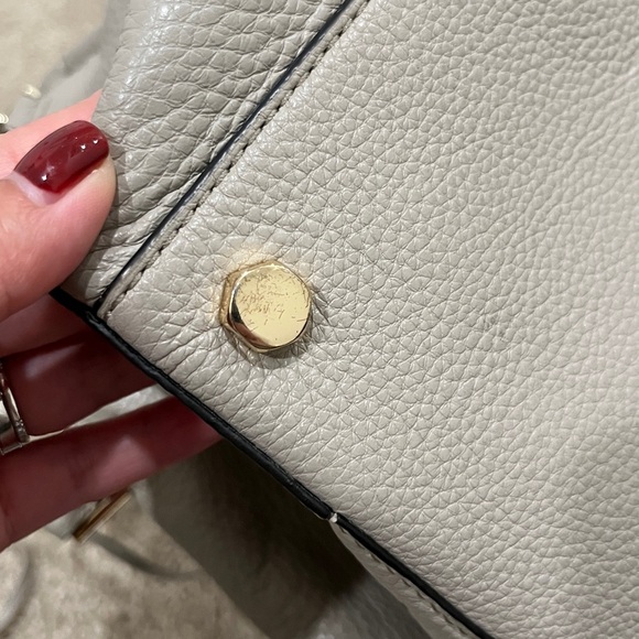 Rebecca Minkoff Gray Taupe Regan Satchel Purse - Picture 9 of 9